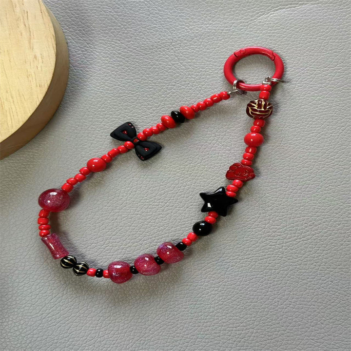 Artistic Beaded Charm Keychain Bowlift