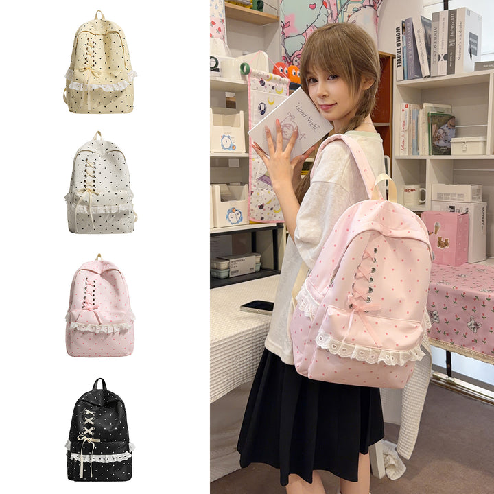 Stylish Lace-Up Backpack Bowlift