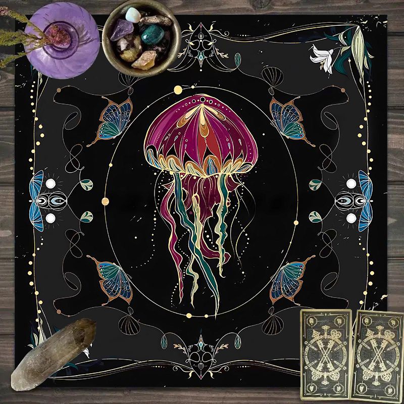 Artistic Jellyfish Tapestry