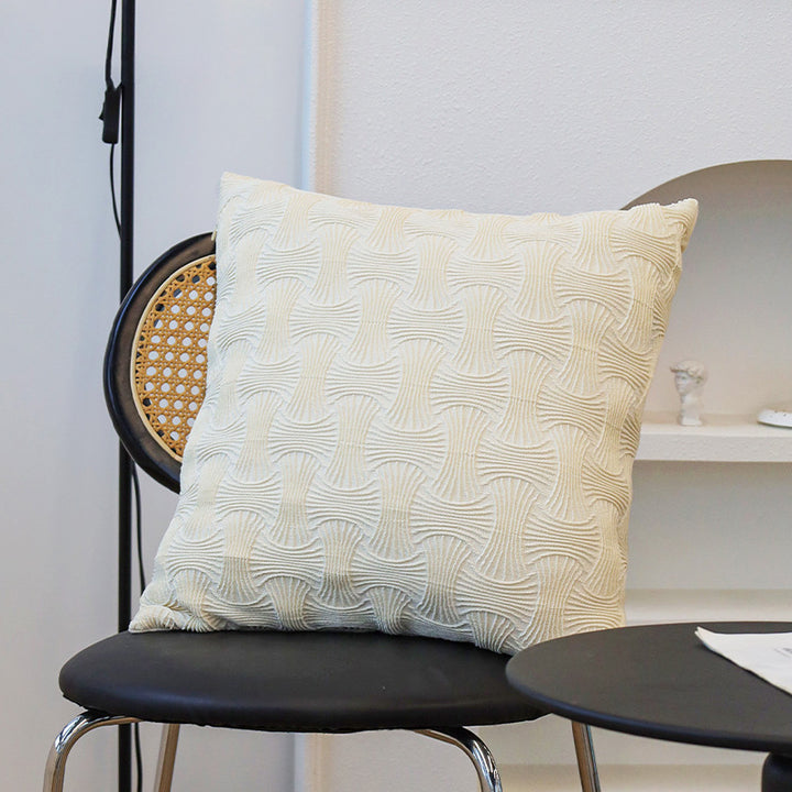 Decorative sofa cushion cover with relief-style textured pattern Bowlift