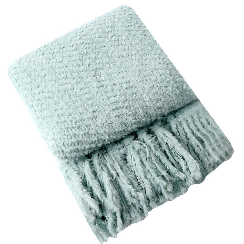 Cozy Textured Plush Throw Blanket