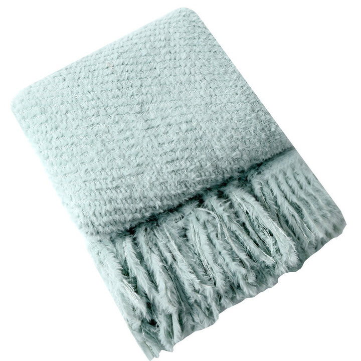 Cozy Textured Plush Throw Blanket