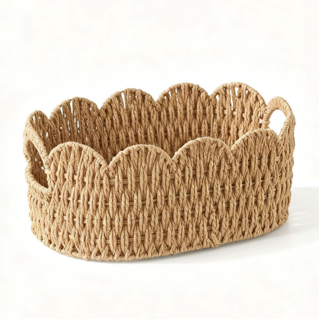 Decorative Woven Storage Basket Bowlift