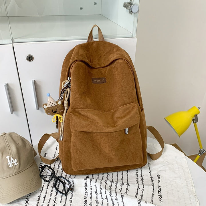 Stylish Suede Backpack Bowlift