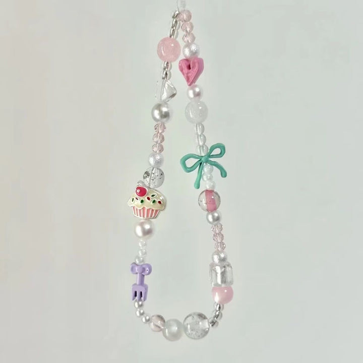 Playful Beaded Smartphone Charm Holder Bowlift