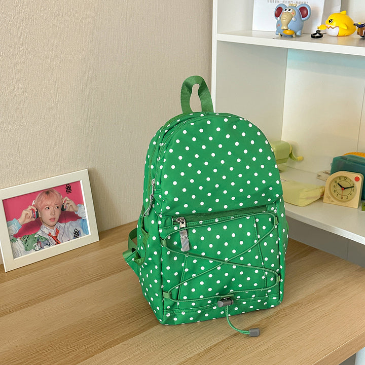 Stylish Polka Dot Backpack Bowlift