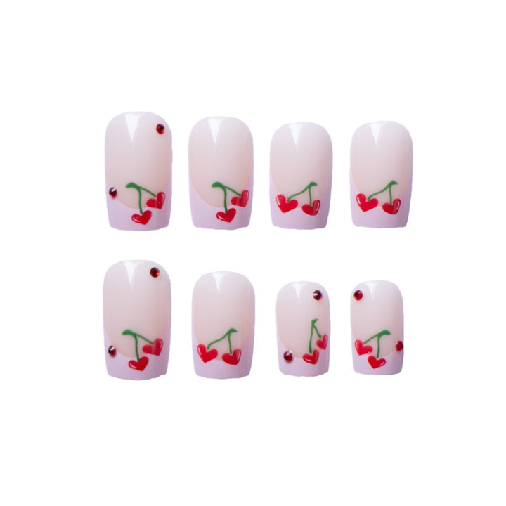 Cherry-Themed Nail Art Kit