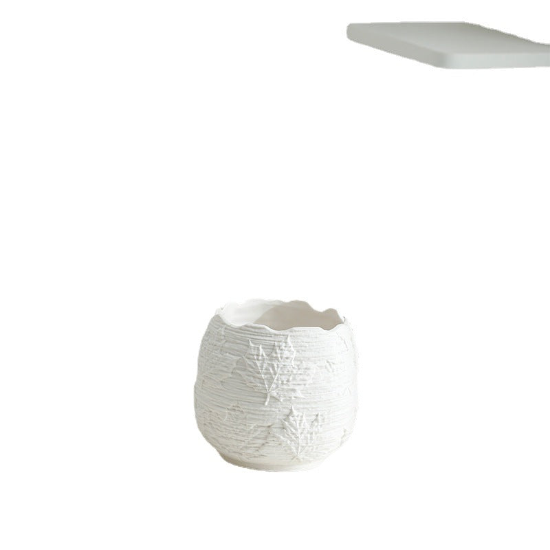 Textured Ceramic Flower Pot Bowlift