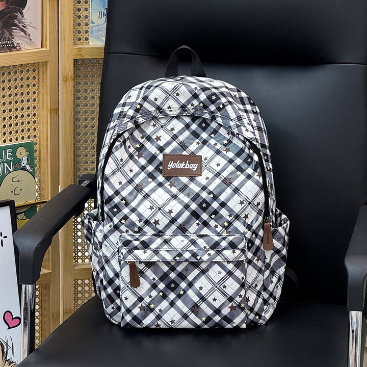 Playful Geometric Pattern Backpack Bowlift