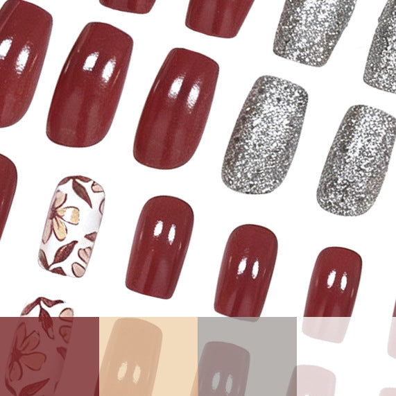 Artistic Floral Nail Design Bowlift