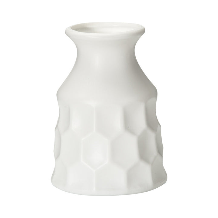 Textured Honeycomb Ceramic Vase Bowlift