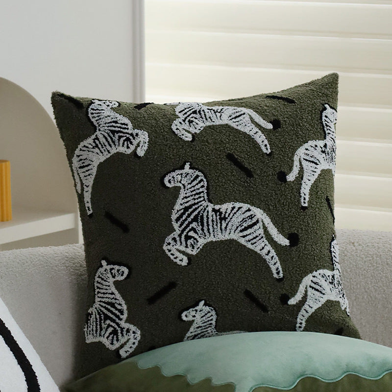 Fluffy decorative pillow