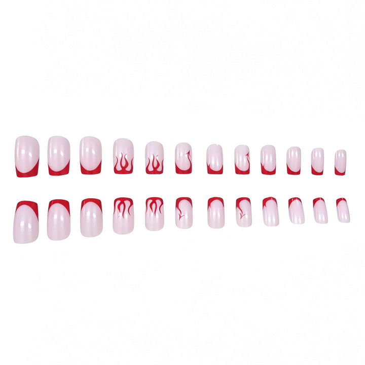 Trendy Flame Nail Art Enhancements Bowlift