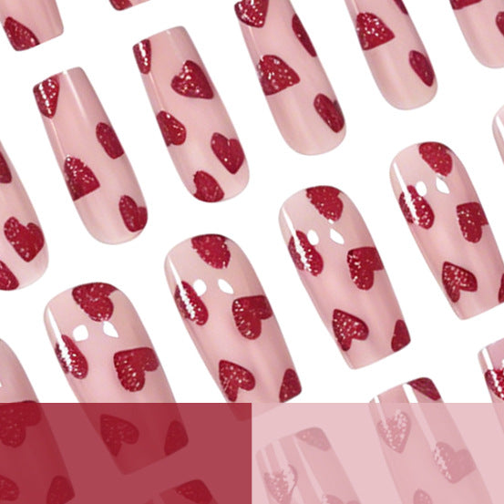 Heart-Themed Nail Art Bowlift