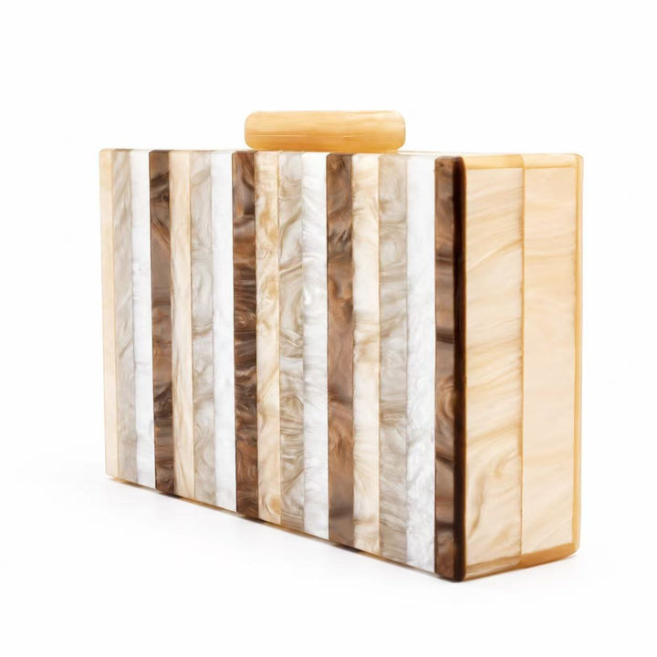 Artisan-Inspired Acrylic Clutch