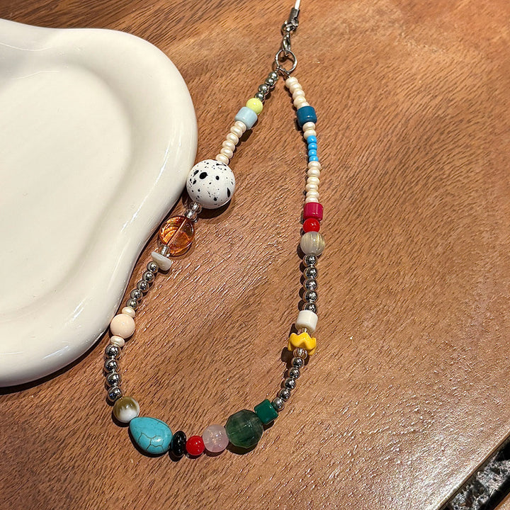 Decorative Bead Charm Keychain Bowlift