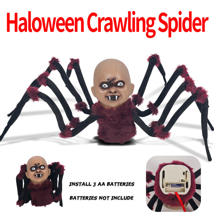 Creepy Animated Baby Spider Decoration Bowlift