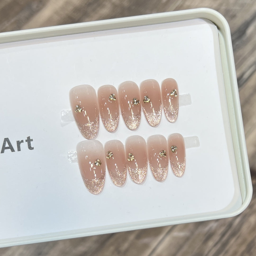 Glamorous Glitter Ombre Press-On Nails