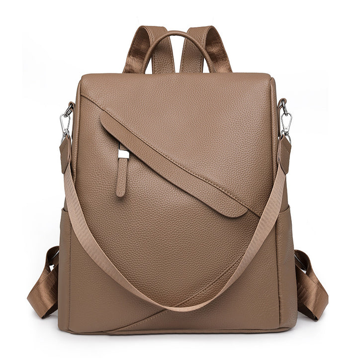 Chic Textured Leather Backpack Bowlift