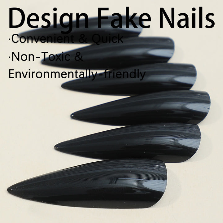 Artificial nails in elegant stiletto design