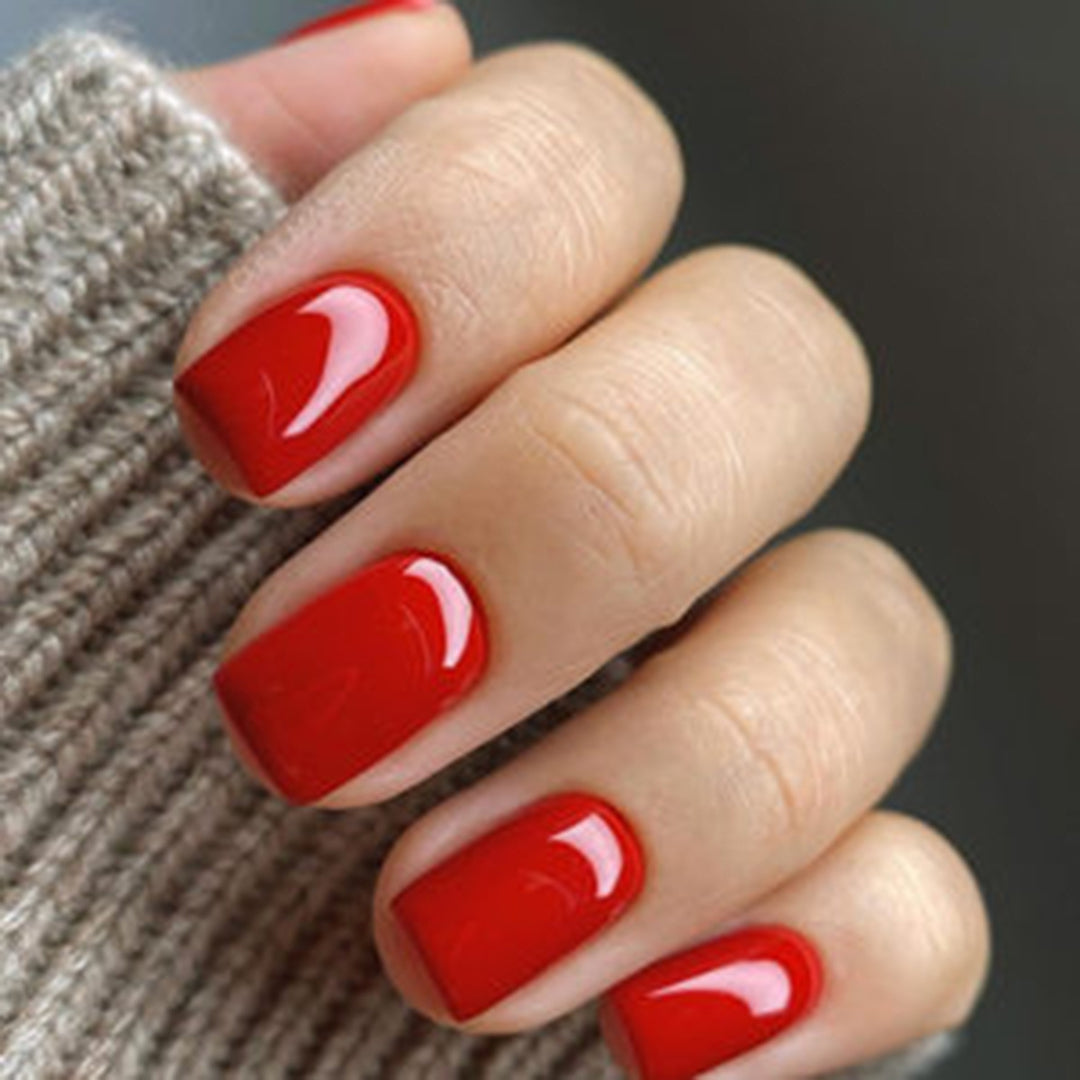 Premium Glossy Square Press-On Nails Bowlift
