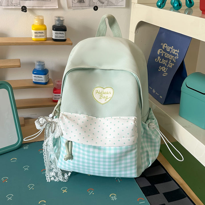 Stylish Casual Backpack with Decorative Accent Bowlift