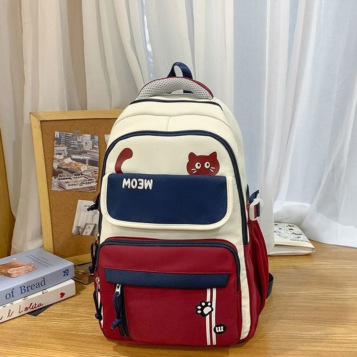 Fun Cat-Themed School Backpack Bowlift