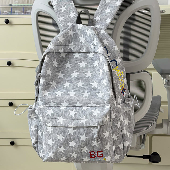 Star-Patterned Casual Backpack Bowlift