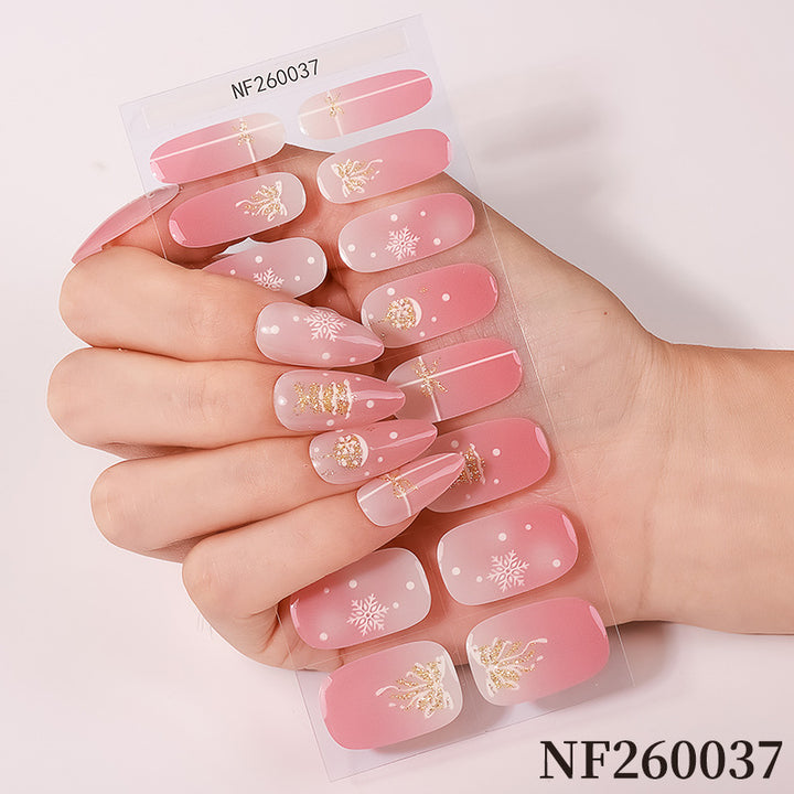 Festive Christmas Nail Art Wraps