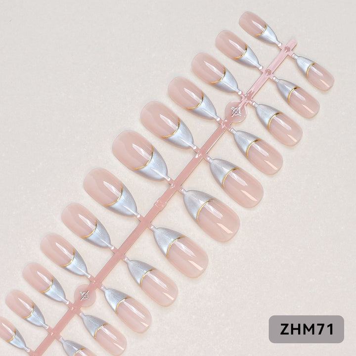 Elegant Press-On Nail Set Bowlift