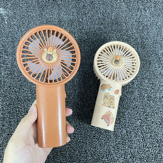 Unisex Portable Hand Fan with Cute Animal Design and USB Charging Function Bowlift