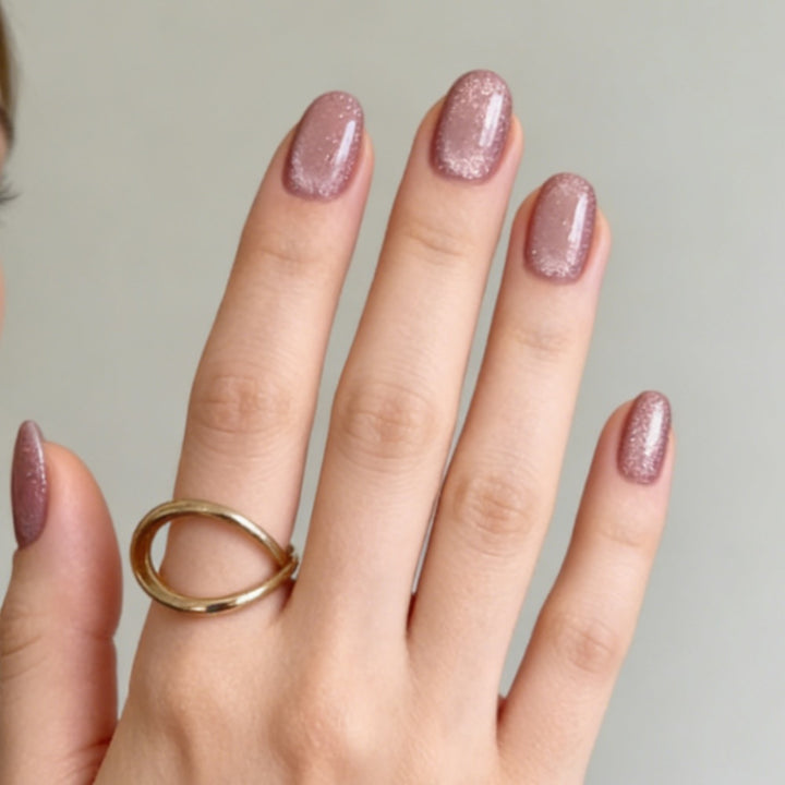 Glittering Glossy Nail Enhancements