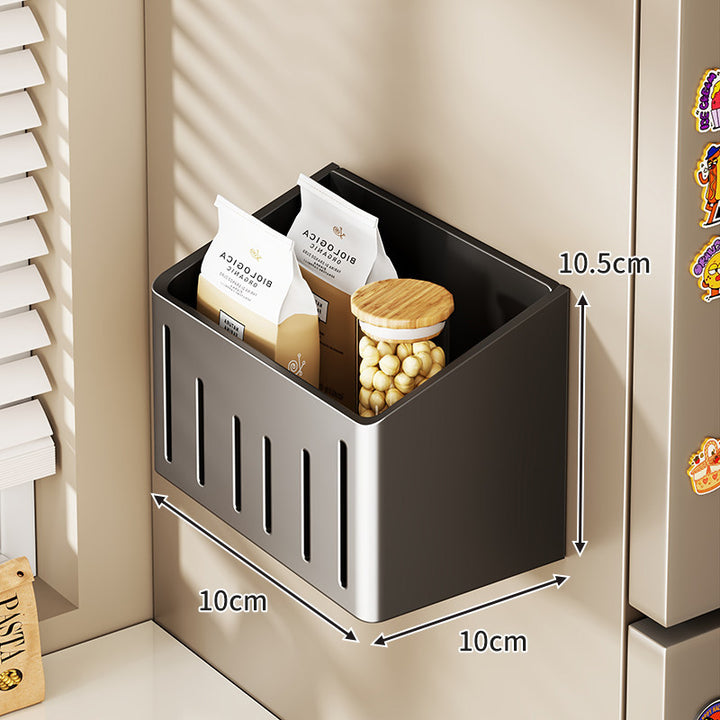 Magnetic Refrigerator Door Organizer with Multi-Compartment Storage