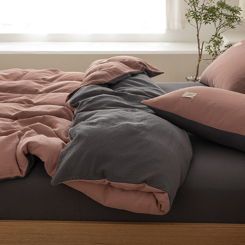 Luxurious linen bedding set with breathable cotton-linen blend Bowlift
