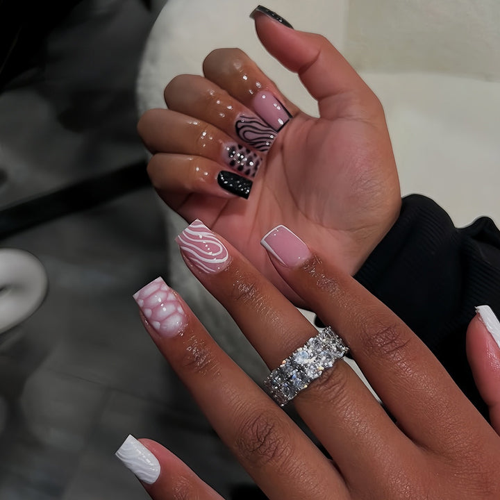 Detailed Artistic Press-On Nail Designs Bowlift