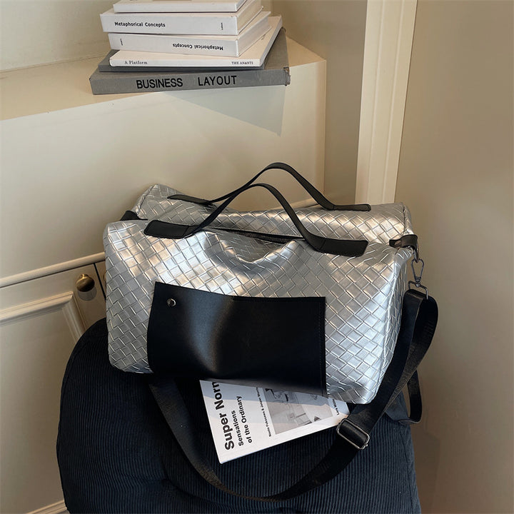 Stylish Woven Travel Duffel Bag Bowlift