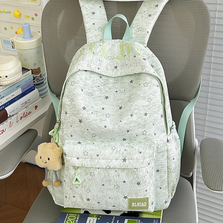 Stylish Lightweight Star-Patterned Backpack Bowlift