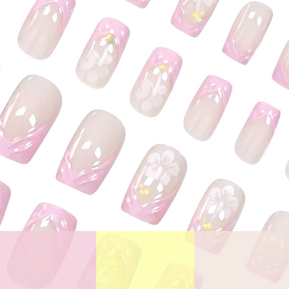 Elegant Floral Nail Art Bowlift