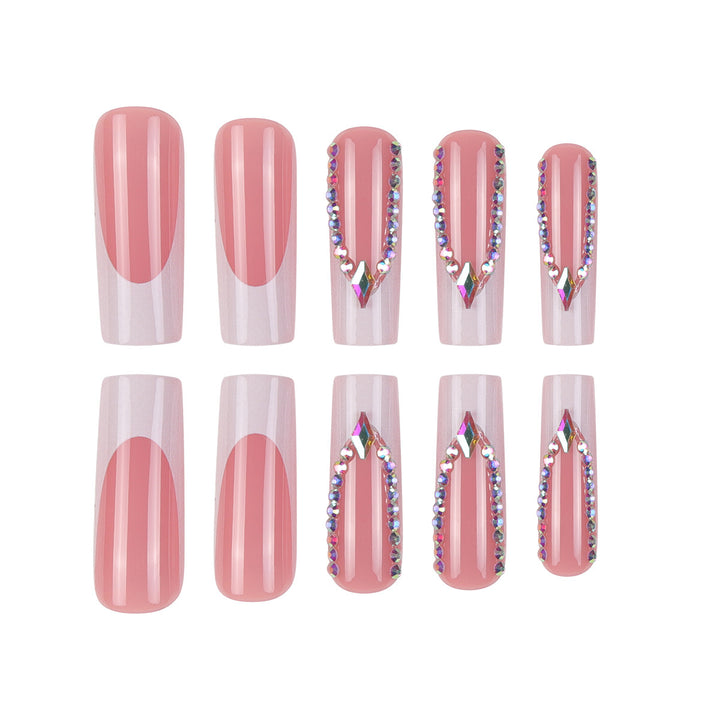 Elegant Ballerina Press-On Nails Bowlift