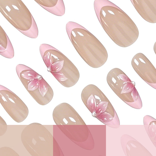 Luxurious Floral Nail Art Enhancements Bowlift