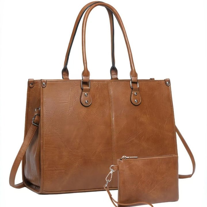 Elegant Handbag with Removable Card Holder Bowlift