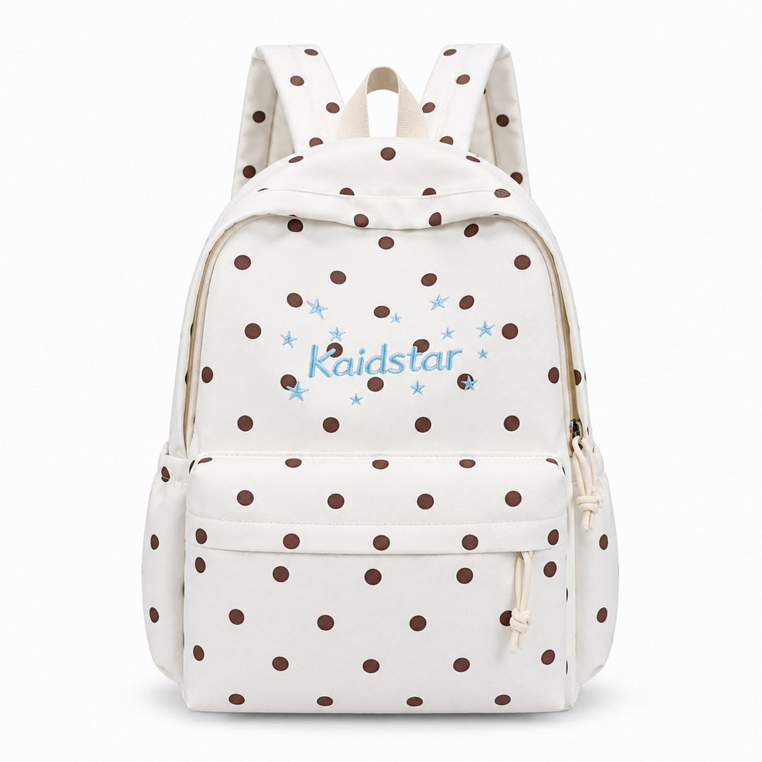 Cute Polka Dot Patterned Backpack Bowlift