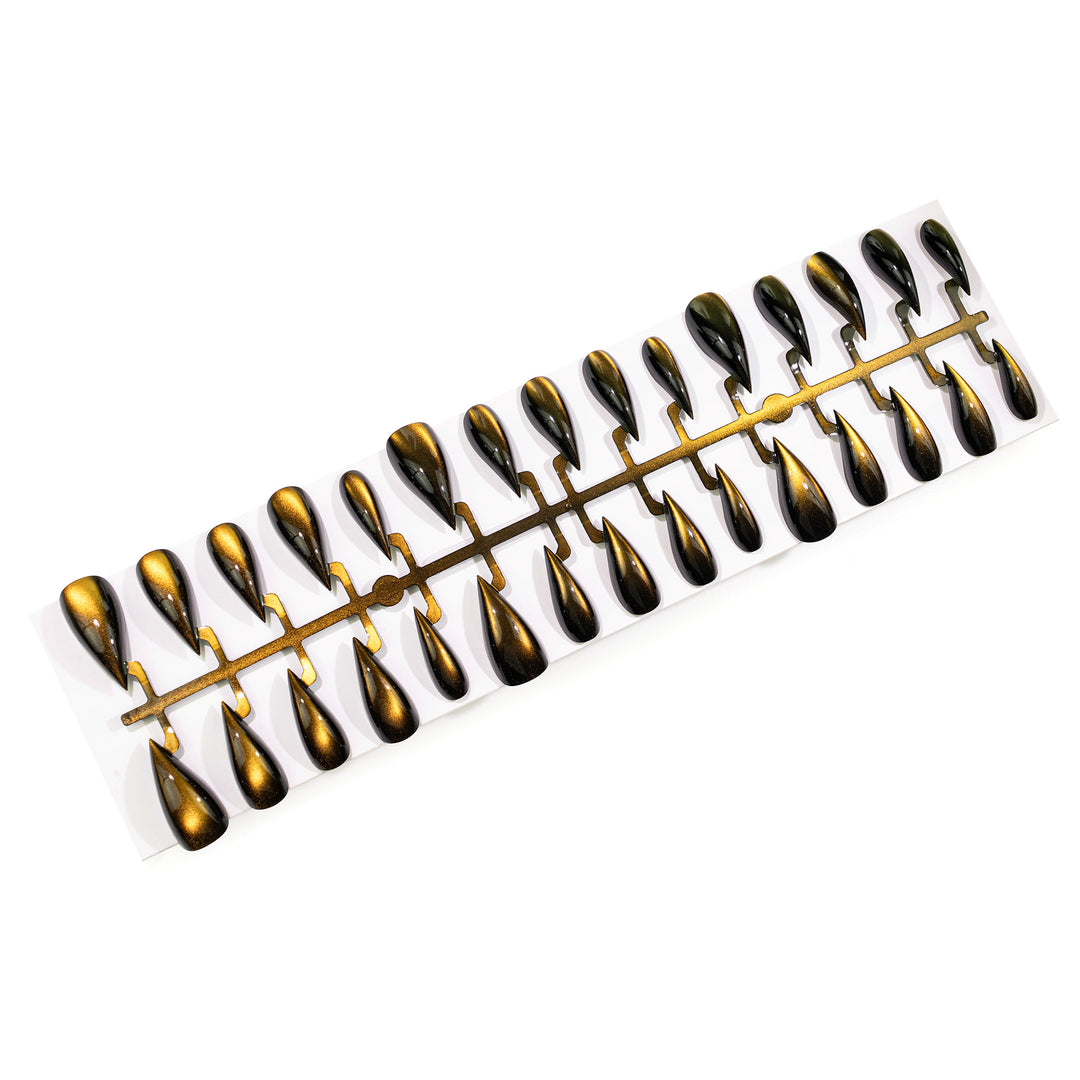 Metallic Glamour Press-On Nail Set