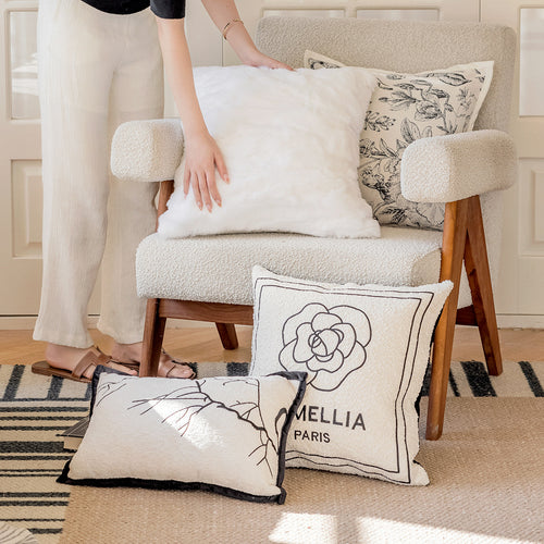 Decorative motif cushion
