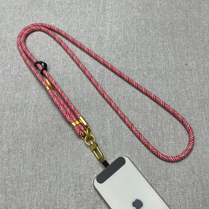 Adjustable Phone Lanyard with Metal Clips Bowlift