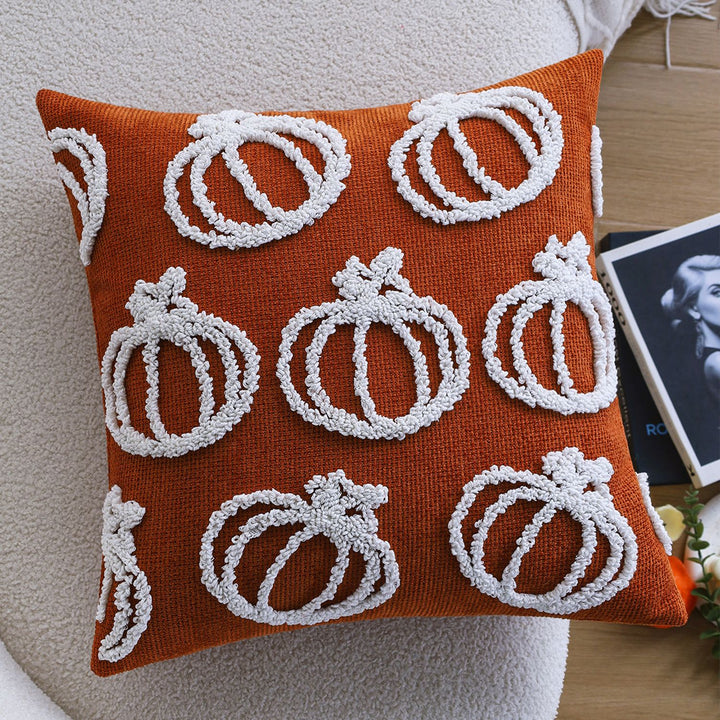 Fluffy rectangular pillowcase with plush relief and concealed zipper Bowlift