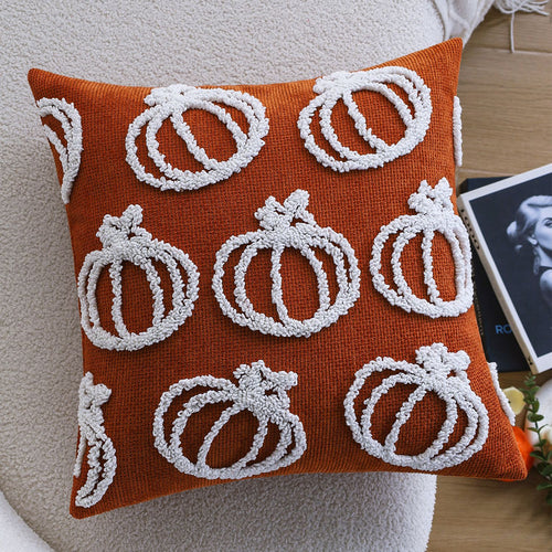 Fluffy rectangular pillowcase with plush relief and concealed zipper Bowlift