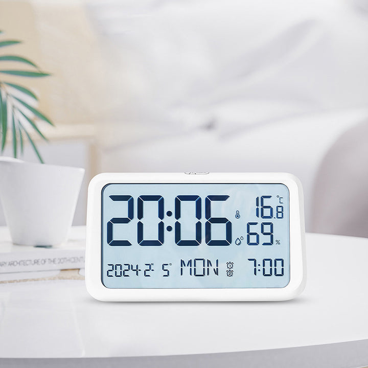 Digital Weather Alarm Clock with Hygrometer and Thermometer Bowlift