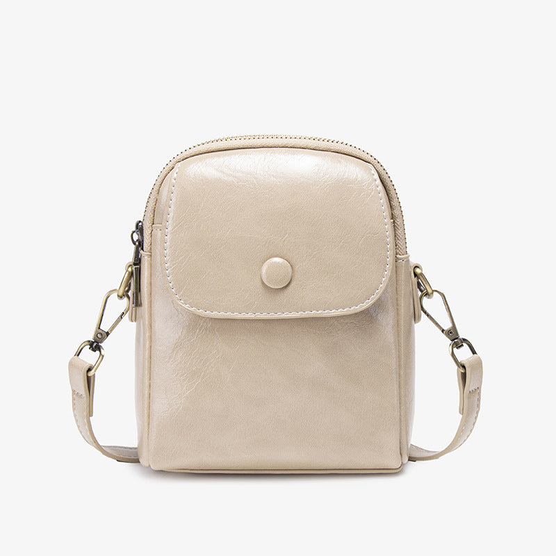 Vintage Leather Crossbody Bag
