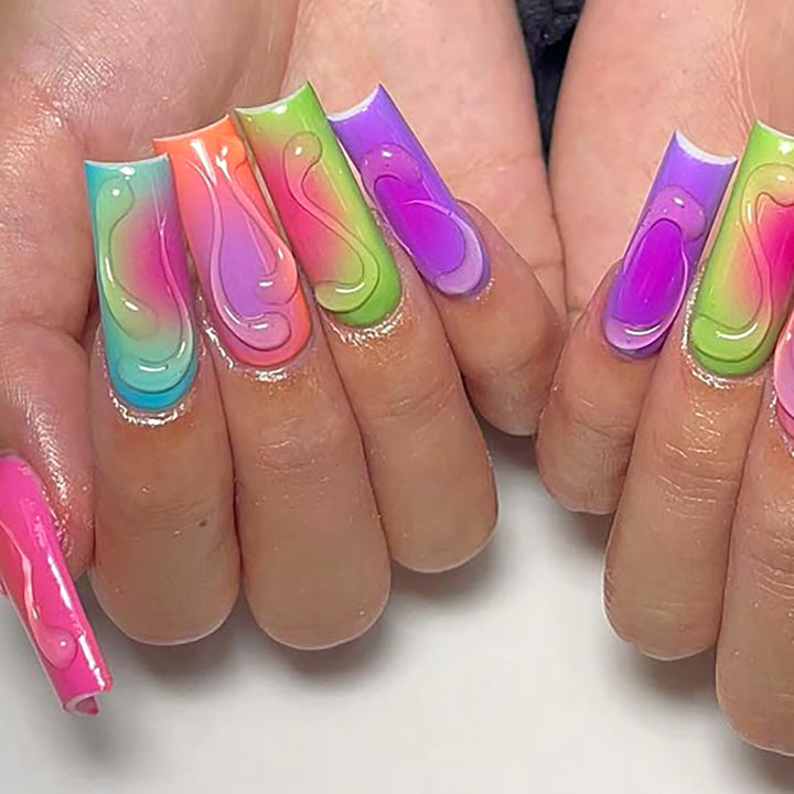 Artistic Ombre Nail Art Extensions Bowlift